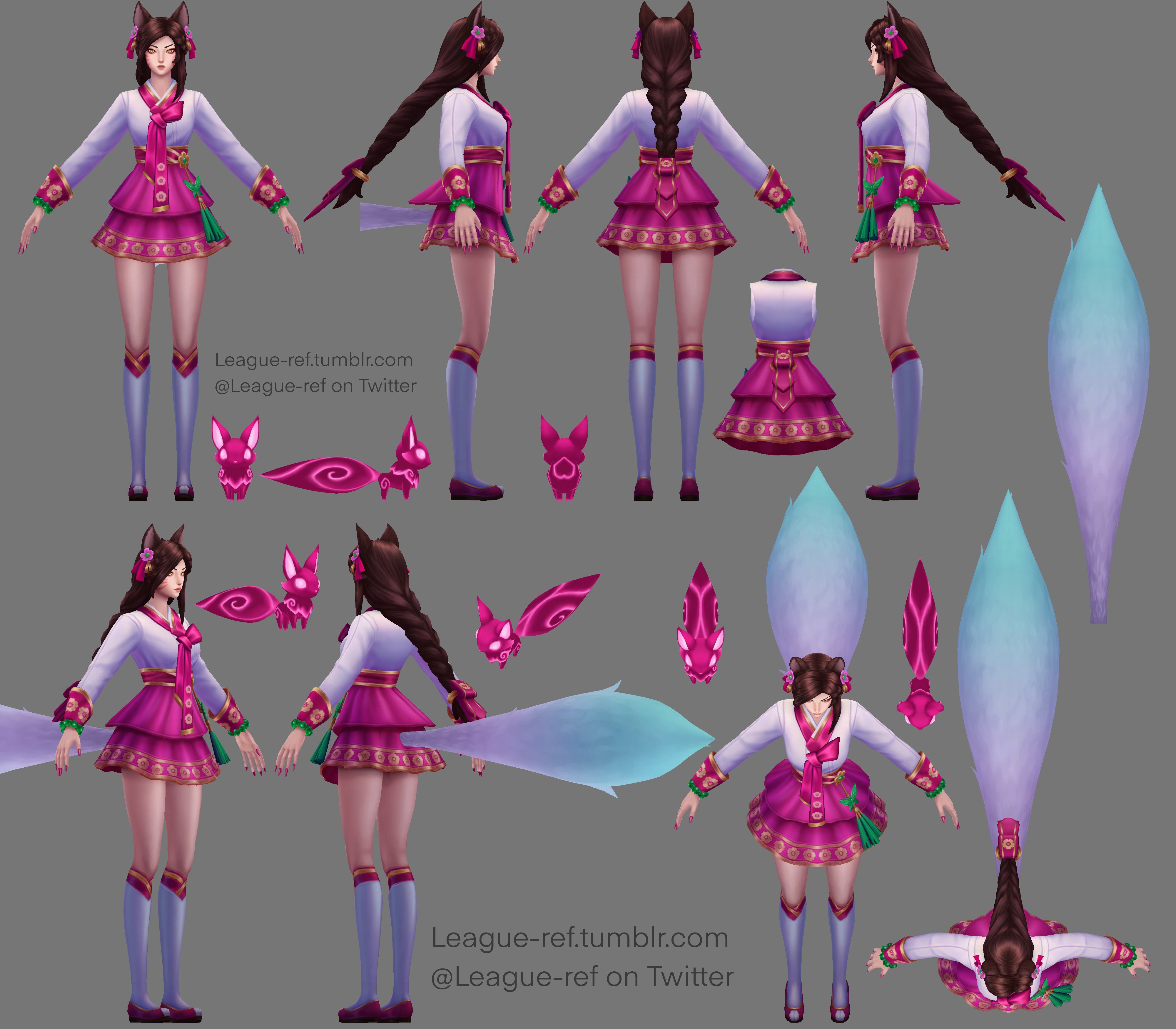 League-ref on Twitter: "Ahri, The Nine-Tailed Fox, ASU turnarounds [PBE  13.2] 2/6 Dynasty Ahri 💮 Midnight Ahri 🌑 Academy Ahri 💌 link to the  Google Drive and Ko-Fi below or in pinned ^-^