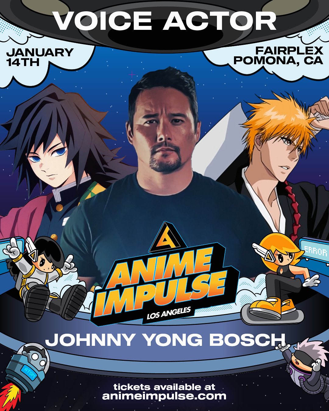 Johnny Yong Bosch on Twitter "In CA for animeimpulse this coming