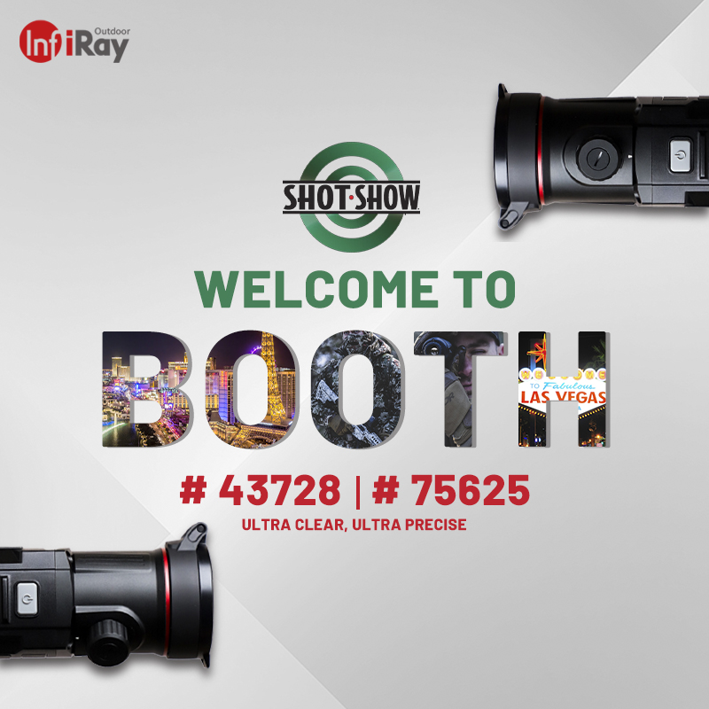 During Jan 17-20, InfiRay Outdoor will be at SHOT SHOW with our second dual FOV product. 
The rifle scope exhibition area will be at booth #43728. The thermal+ product line and the monocular will be at booth #75625.
Stay tuned!
#SHOTSHOW #LasVegas #infirayoutdoor #infirayshotshow