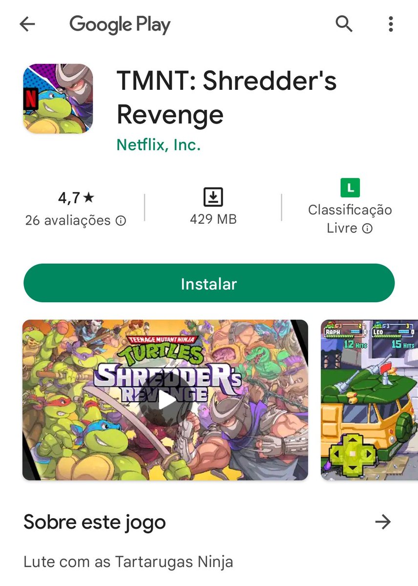 TMNT Brasil 🐢🍕🇧🇷 on Twitter "🚨 TMNT Shredder's Revenge agora está disponível para celulares