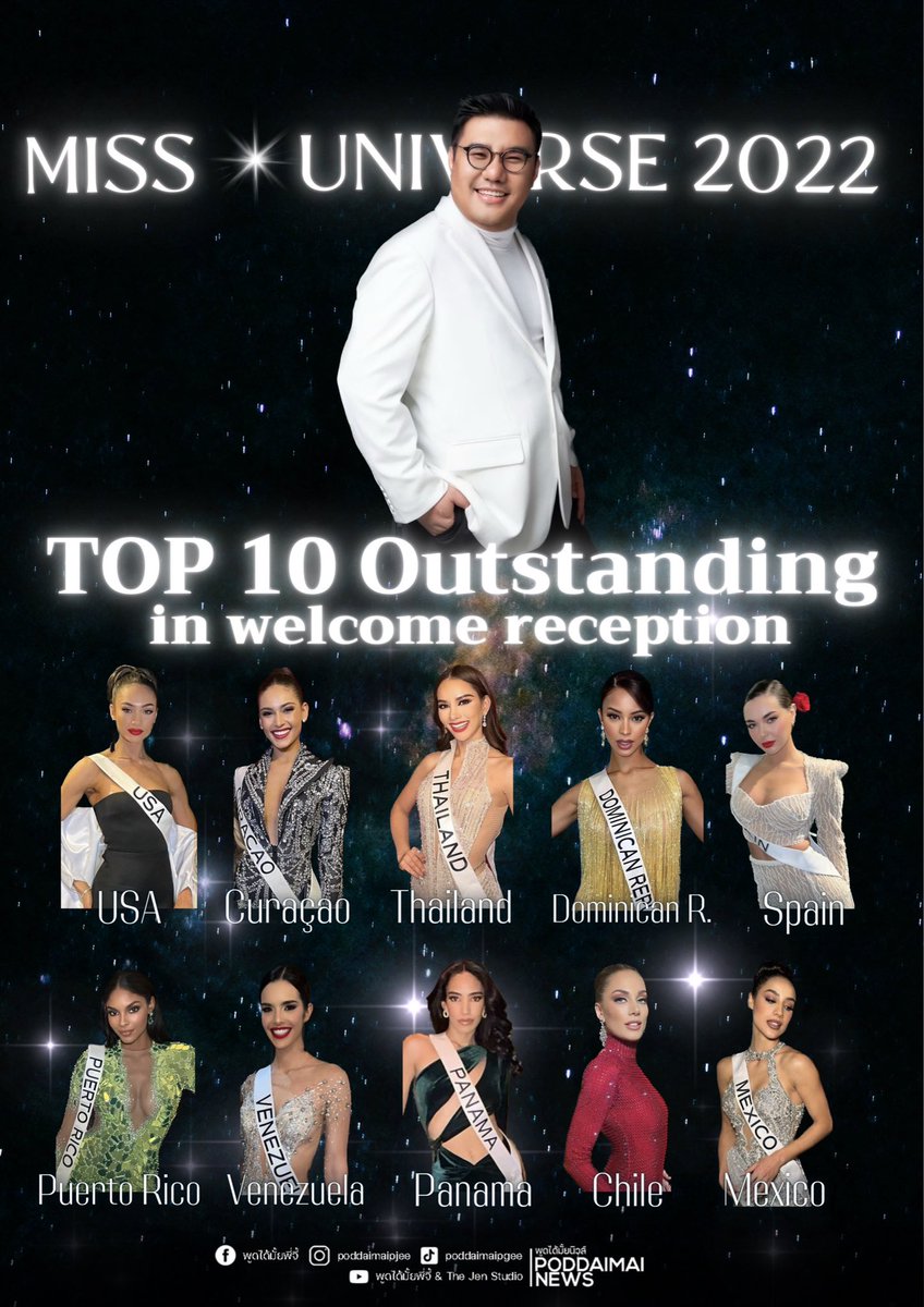 poddaimaipjee's tweet photo. ครูเจนให้เลย!! นางงาม 10ประเทศที่เห็นแล้วอึ้งจนต้องร้องว้าว จากงาน welcome reception ที่ Gallier Hall งานนี้ทุกคนคิดเห็นยังไงกันบ้างคะ🫦🔥💕✨
#แฟนนางงาม
#thejenstudio
#ครูเจนป้าจี้
#missuniversethailand2022
#missuniverse2022
#71stmissuniverse
#roadtomu
#แอนนาเสือ https://t.co/p6eMnShNI8