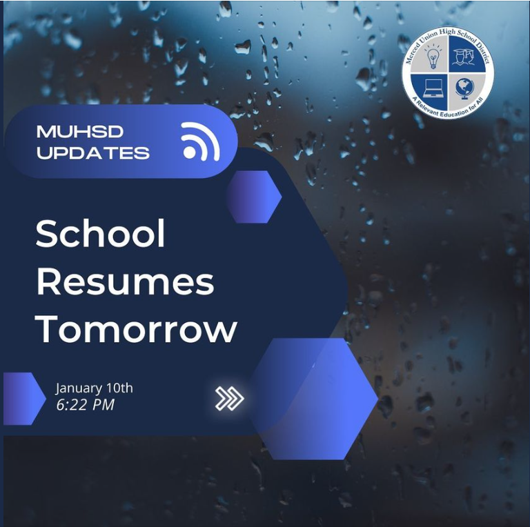 School Resumes Tomorrow, Wednesday, January 11, 2023

🏫We are all back at it tomorrow! All sites, all activities, and athletics (that can safely be played) will resume as normal.