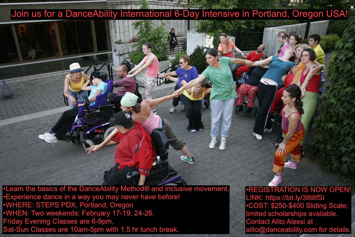 DanceAbilityIn's tweet photo. Join us in Portland, Oregon!
#danceability #danceabilityinternational #danceabilityintensive #danceabilitymethod #alitoalessi #dance 
#intensive #movement #learn #study #portland #portlandoregon #oregon https://t.co/dLdWuPyMz8