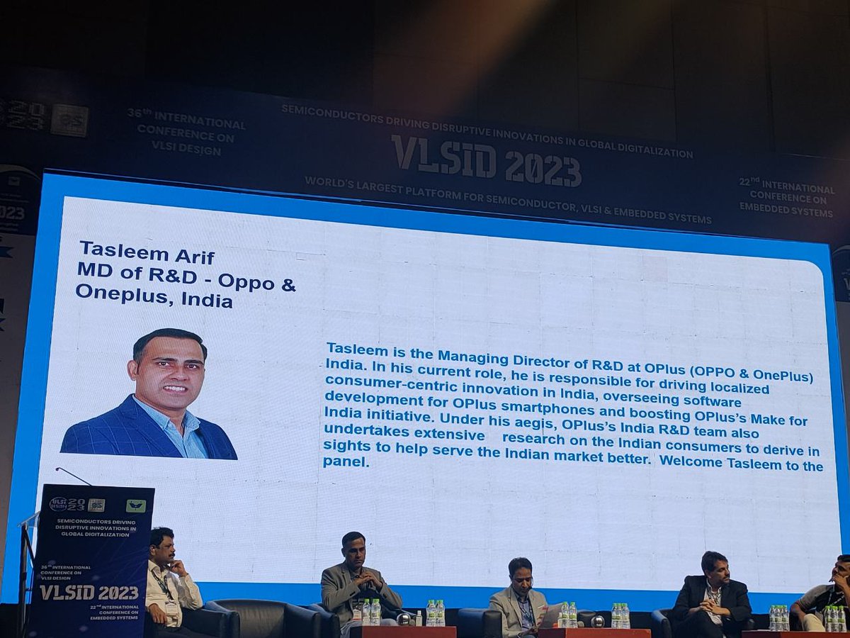 tasleemarifk's tweet image. It was great to participate in VLSID2023- 36th International conference on VLSI design and share my thoughts on #5G

#OPPOIndiaRnD
#VLSID2023