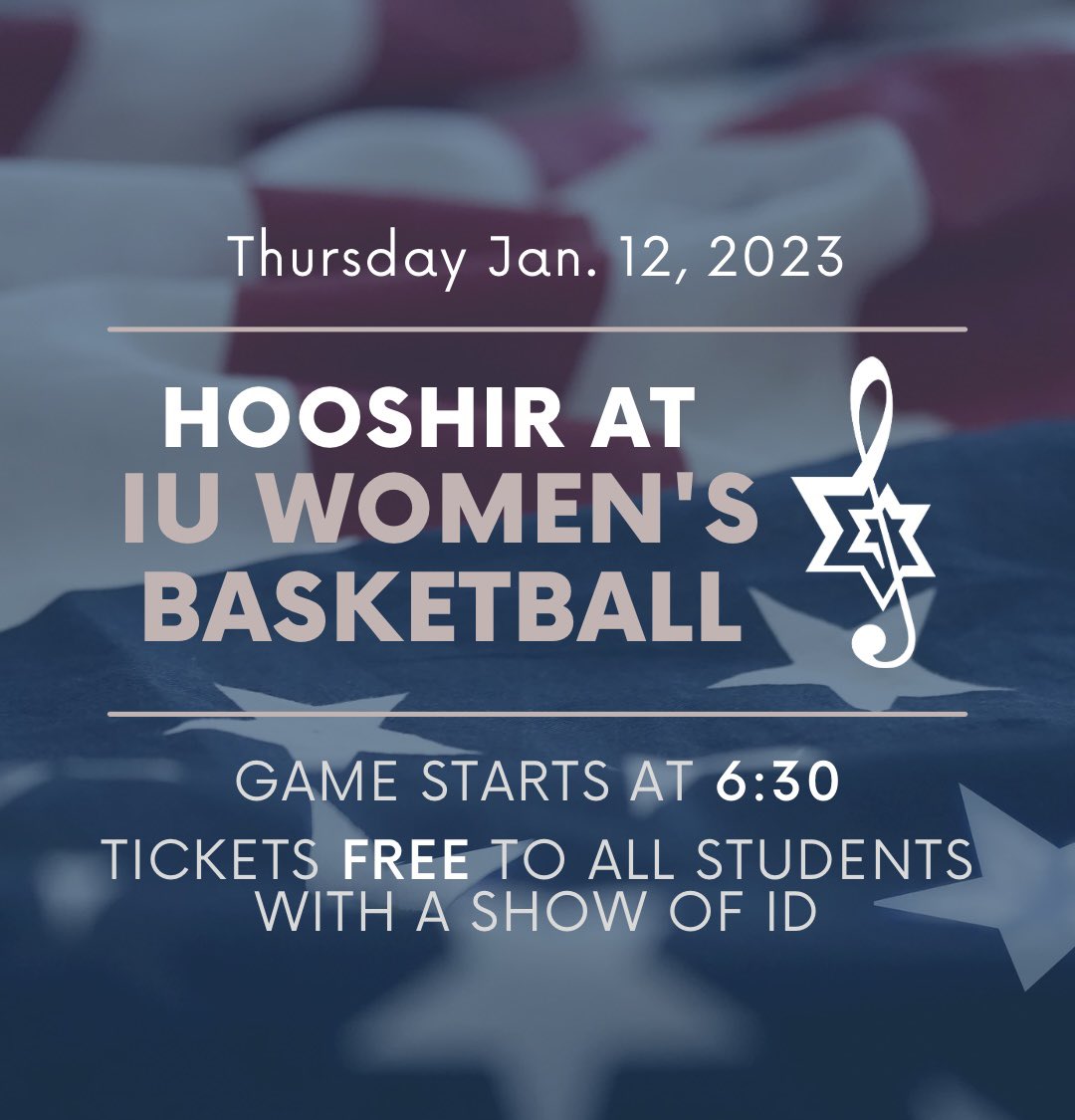 Only two days until we take the stage at Simon Skjodt Assembly Hall as we sing the national anthem at <a href="/IndianaWBB/">Indiana Women’s Basketball</a> game!!!

Tickets are FREE to students with your student ID and the game starts at 6:30! We hope to see you there and go Hoosiers! ❤️🤍🏀 #iuwbb #gohoosiers