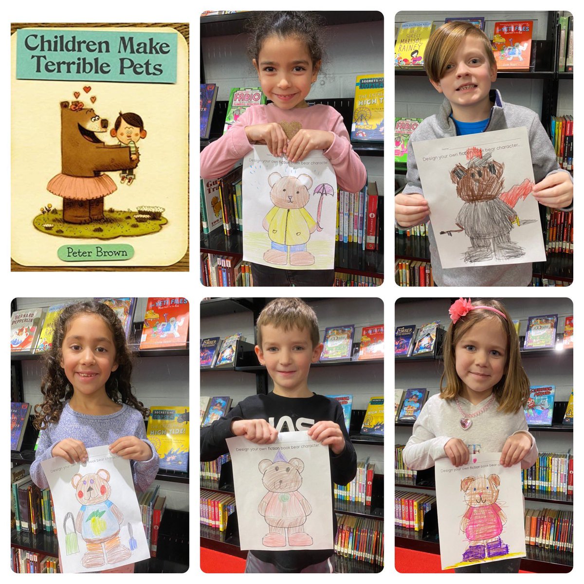 We had so much fun reading Peter Brown’s book Children Make Terrible Pets and creating our own fiction bear characters! <a href="/RedClaySchools/">Red Clay Consolidated School District</a> <a href="/CookeCardinal/">Cooke Elementary</a> <a href="/RCCSDLibraries/">RCCSD Libraries</a> <a href="/itspeterbrown/">peter brown!</a> #theAmazingPlace