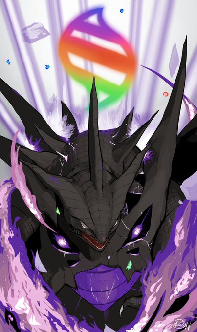 「purple eyes purple fire」 illustration images(Latest)
