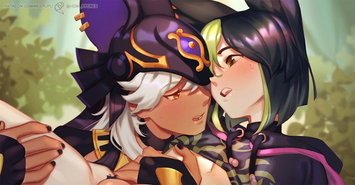 Cyno/Tighnari from last month! They were really fun to draw~✨bit.ly/3VWwQSx