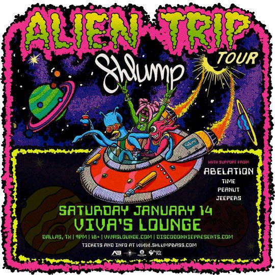Who would like a chance to WIN 2 TICKETS to see <a href="/shlumpbass/">🛸Shlump🛸</a> in Dallas, TX this Saturday, January 14th!? 😵😵‍💫🫠

How to Enter:
• LIKE &amp; RT + Tag Your Rave Squad!
• Must Follow <a href="/FullGrindTexas/">Full Grind Entertainment</a>, <a href="/pricklypetelive/">pricklypetelive</a> &amp; <a href="/DDPWorldwide/">Amanda Chapman</a> 
• Winner Chosen Friday @ Noon! 🤞