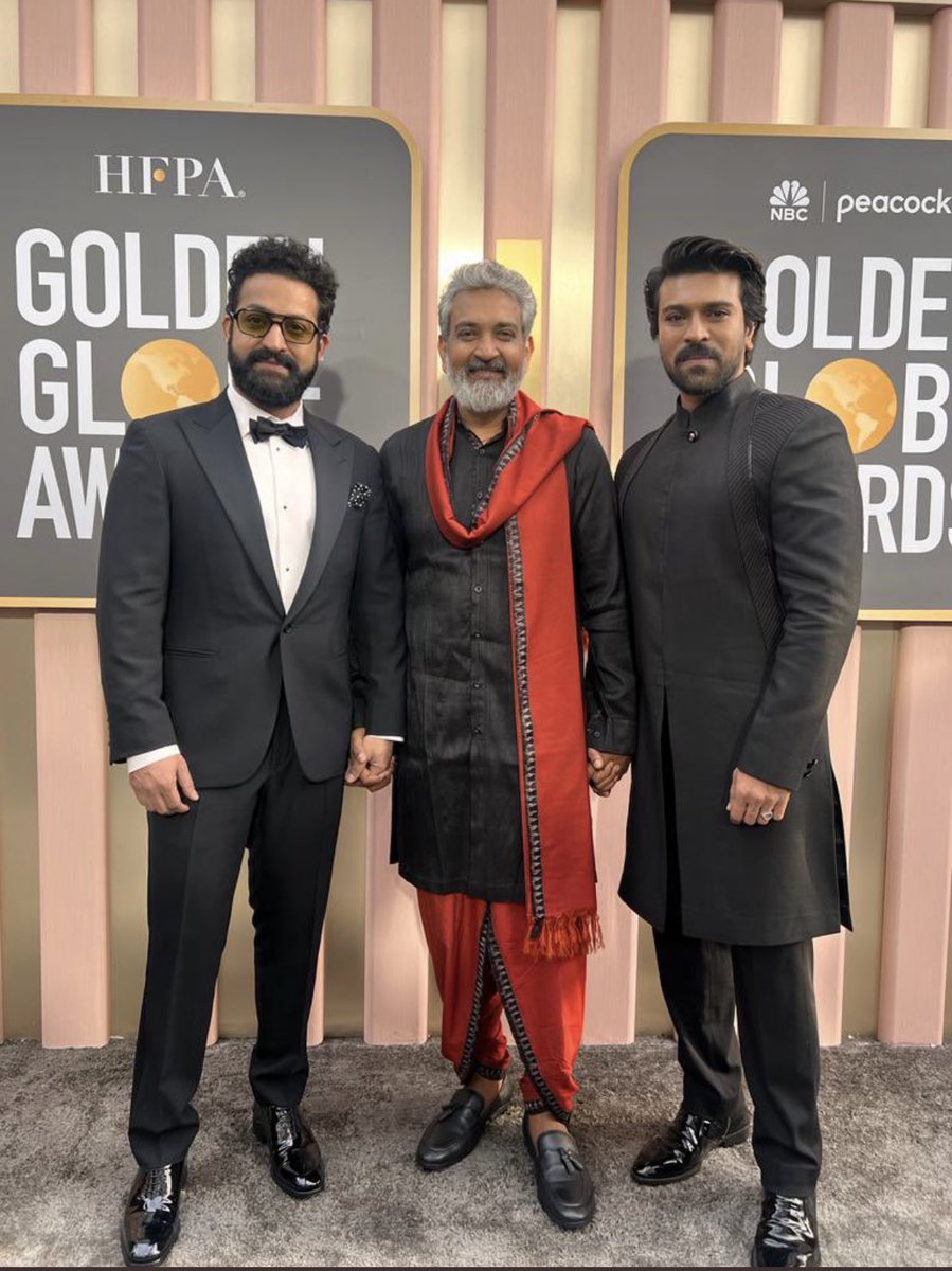 KChiruTweets's tweet photo. #NaatuNaatu is all about the celebration of Music 🎶 &amp; Dance 🕺
India &amp; the World is dancing with you today!! 

Kudos @tarak9999 @AlwaysRamCharan 
@boselyricist for the fabulous lyrics!
@kaalabhairava7  @Rahulsipligunj 
Danayya garu  @DVVMovies 

@goldenglobes  #GoldenGlobes https://t.co/U77CjQclyC