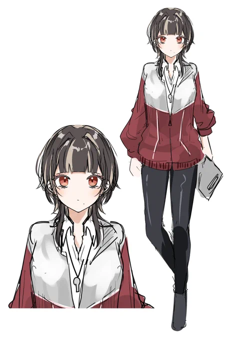 あとで消す〜〜今度やるソプスク用の立ち絵のらふぅ 