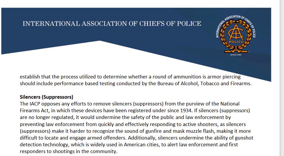 McPhersonHall's tweet photo. ICYMI #MN08 @RepPeteStauber is actively sponsoring legislation ... including #HR152 to remove silencers from the definition of firearms .... something that the International Association of Chiefs of Police opposes

How can @PeteStauber says he will #BacktheBlue but not @TheIACP ? https://t.co/sTEPLhqZOG