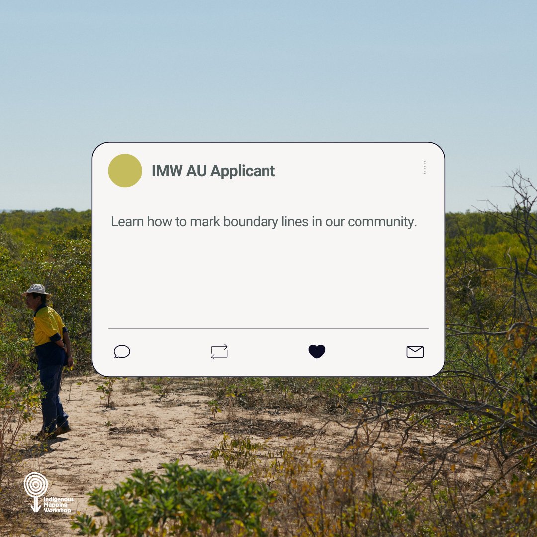 winyama_au's tweet image. Looking after Country, culture and community, having sovereignty over data and learning how to utilise that data are just some of the drivers our #IMWauOD applicants have for learning #digitalmapping skills.
What are yours?
#CaringforCountry #DataSovereignty