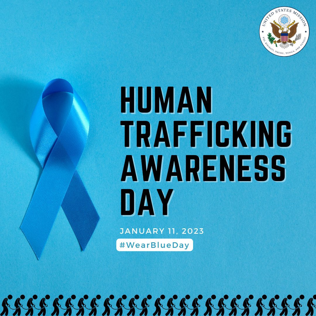 #humantraffickingawareness #advocacy day. #11th #January is the #day dedicated to spread the much needed #awareness on this important #subjectmatter #Wearblue and #join the #movement