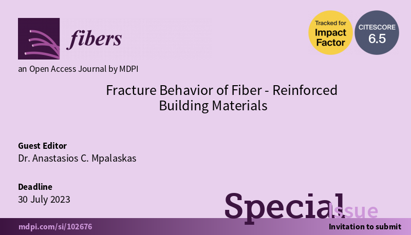 JFibers's tweet photo. A Special Issue of #buildingmaterials is waiting for your contributions!
This #SpecialIssue aims to incorporate the general field of #fiberreinforcement in #concrete as well as in other commonly used #building #materials, focusing on #fracture behavior.
https://t.co/4CKqaaUjKl https://t.co/iEhgOgXTX6