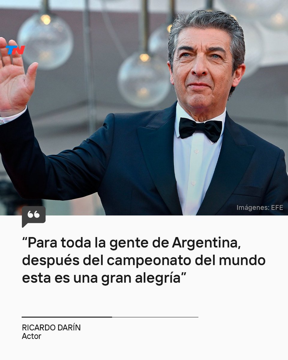 todonoticias's tweet photo. Ricardo Darín celebró el reconocimiento de "Argentina, 1985" en los premios Globos de Oro

https://t.co/MCUb7UMkC5 https://t.co/NUmYfJkTFy