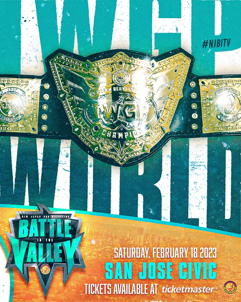 njpwglobal's tweet photo. It's an immense championship night in San Jose February 18!

IWGP Women's, IWGP World Heavyweight and STRONG Openweight Championships will all be on the line at Battle in the Valley!

LIVE in English on @fitetv:
https://t.co/3kcvvccgCO

#njpw #njbitv https://t.co/ckCP6pGkm7