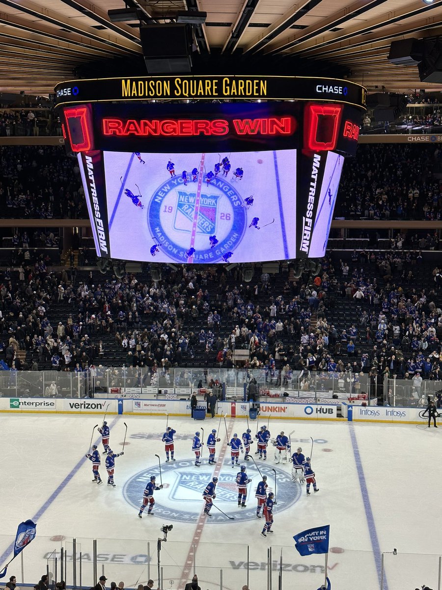 “Better watch out for the boys in blue”
#NoQuitInNY ComebackKids #RangersWin #BroadwayBlueshirts #NYR