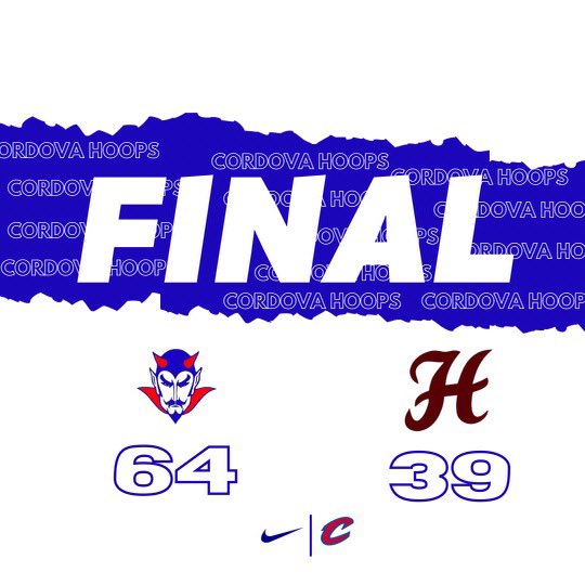 CordovaHoops's tweet image. Final from Cordova. #Dominatetheday.
