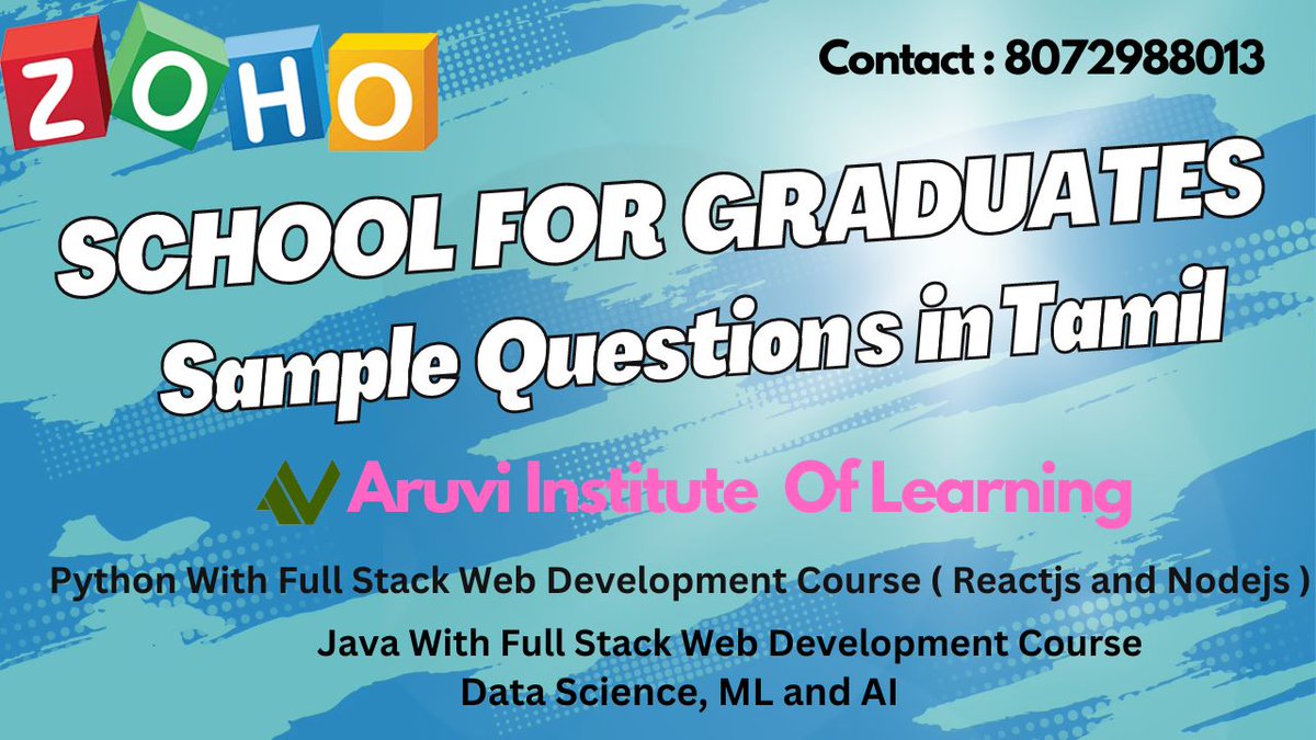aruvi institute of learning tweet media