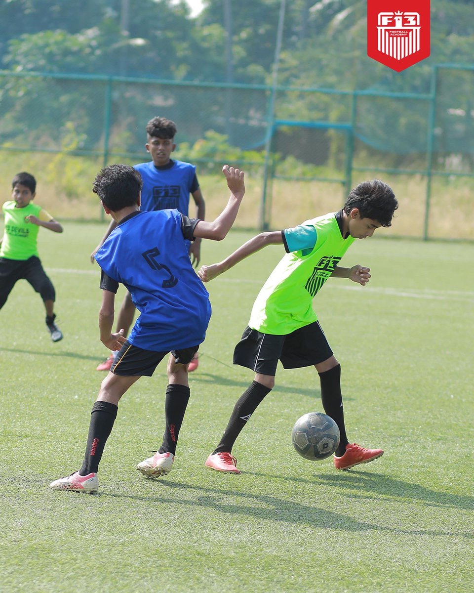 F13Academy's tweet photo. Chapter two of our trials took us to the heart of the city of Palakkad. Noorani Turf saw a turnout close to 400 children with one aim; to make an impression. And sure they did! #f13 https://t.co/N8B6cjiQBX