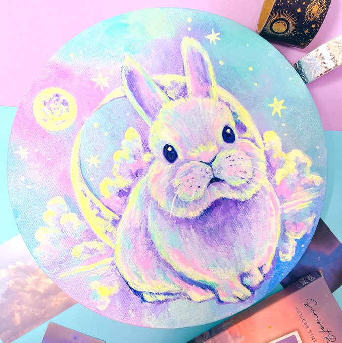 ワクワクがすごい꙳⋆⊂( ⸝⸝⸝°⧿°)⊃皆様の今年、跳ぶ年になりますように#うさぎ 