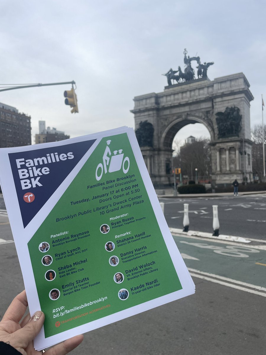 KathyParkPrice's tweet photo. https://t.co/pCyEc9hGy4 is a week away! RSVP!
In addition to a stellar panel, @OpenPlans, @National_ybc, #DOHMH, East BK Bike Club, @propelbike, Vaccaro & White @BicyclesOnly and @TransAltBK’s #safergrandarmy campaign will be there tabling from 5:30 to 6 pm before the panel. https://t.co/HHjSTTIItp