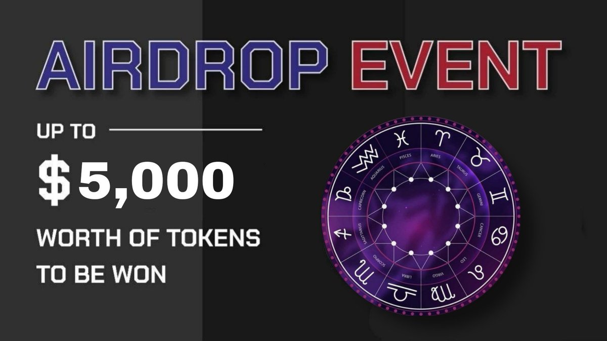 AirdropAuditors's tweet photo. 🚨 Airdrop: Zodiac
🔥 Total Reward: $5000 Worth Of $ZODIAC
🏆 Winners: 80 Random + Top 20 Referrals 
📅 End Date: 1 February 2023
🚀 Winner Announcement Date: After Phase 1 Start

ℹ️ Airdrop Link: https://t.co/cAtSCOSvrz https://t.co/U9doOHCPsJ
