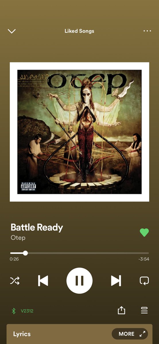 Have an interview for a “real” job Thursday; wish I was auditioning for rhythm guitar for <a href="/otepofficial/">🪶 OTEP SHAMAYA 🌻</a> (not that she’s looking, but still) If nothing else this song drives me forward 😎🤘💯