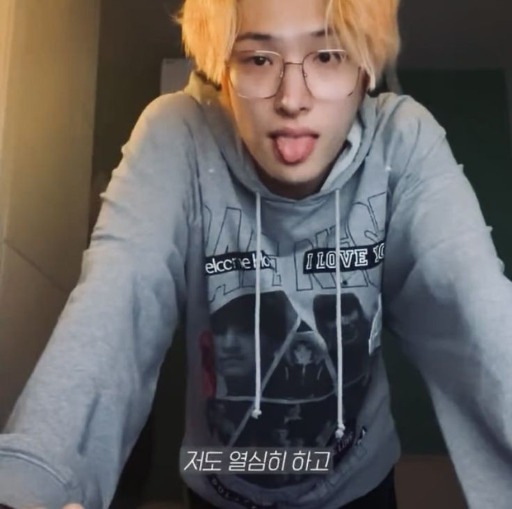 acting like if there was no one behind eating him out