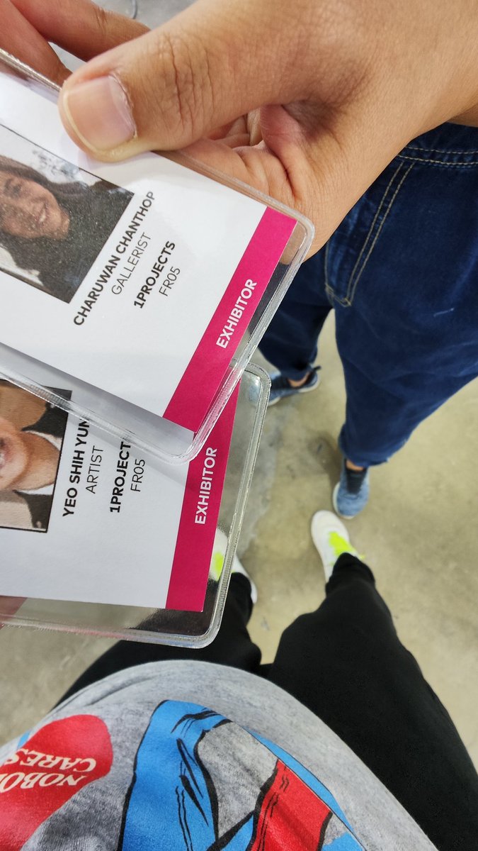 Our passes !;at artsg at marina bay sands expo 12-15JAN #Singapore  !