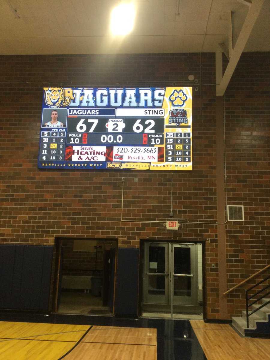 Jaguar Basketball (@jaguarbb) on Twitter photo Jag boys get first win of the season with a nice 67-62 victory! Adam Schrupp was team scoring leader with 21, Isaac Haen added a big 18! Next up is a trip out to ortonville on Thursday. <a href="/MinnesotaScores/">Minnesota-Scores.net</a> <a href="/WCTsports/">WCT Sports</a> <a href="/klgrsports/">KLGR Sports</a> Jag boys get first win of the season with a nice 67-62 victory! Adam Schrupp was team scoring leader with 21, Isaac Haen added a big 18! Next up is a trip out to ortonville on Thursday. <a href="/MinnesotaScores/">Minnesota-Scores.net</a> <a href="/WCTsports/">WCT Sports</a> <a href="/klgrsports/">KLGR Sports</a>