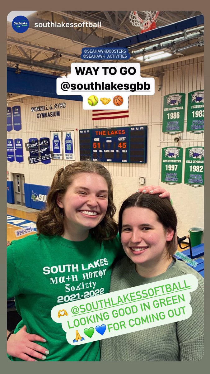 southlakes_gbb's tweet photo. Great comeback win Seahawks 💚💙😤#SeahawkDefenseStrong #Buckets  dropped 2H💥💥 Terrific crowd at our  Concorde District opener &amp; ‘specially fun with @SLHSVSOFTBALL in the house 
🥎🤝🏀 #GotLoud #seahawkproud💚💙

#Concorde 1-0
#Overall 7-3

Next Up>Gainesville #BeThere #BlueOut https://t.co/43oC7GNUPj
