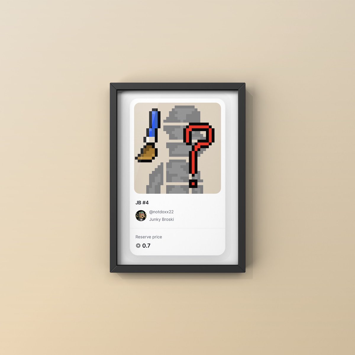 junk_ape's tweet photo. Gm Solana ☕️
Next 8hr will goes live for auction 🟢
Custom ticket JB #4 

Attn 🟥 meet there if you only love the arts 😇 https://t.co/4OPzivc6Pr