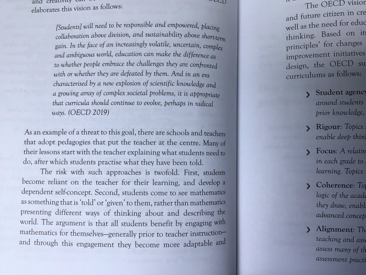 gregcumming03's tweet photo. โThreat to this goalโฆ.lessons (that) start with the teacher explaining what students need to do.โ #learningintentionsasquestions #learninginvitations #structuredinquiry #curiosity #culturesofthinking https://t.co/gXaHF8C6VT