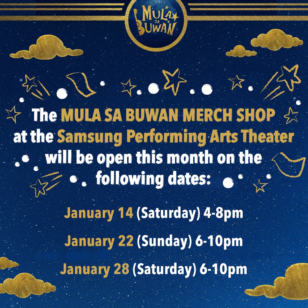 Kumusta, Labuwans? May maganda kaming balita! ✨

Muli kayong magkakaroon ng pagkakataon na bumili ng #mulasabuwan merch! 

Huwag na palampasin pa,kita-kita tayo! 🌙