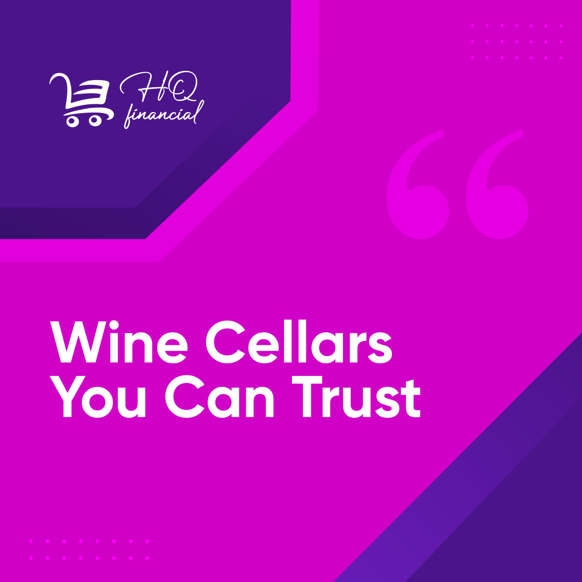 A wine cellar is designed for the long-term storage of wine. The ideal condition for storing wine should be dark, cool, and humid.

Are you looking for a wine cellar for your drinks? Visit us today!

#WineCellars #AbingdonMD #HQFinancialLLC