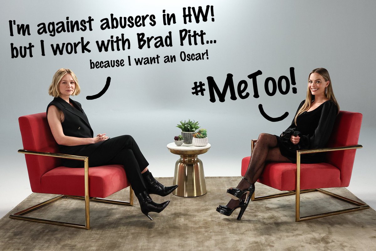 mortallips's tweet photo. @Variety She is sooo thirsty for an Oscar ๐คก
#MargotRobbie #AbuserApologist
#BradPittIsAnAbuser https://t.co/e9QnQpVEDZ