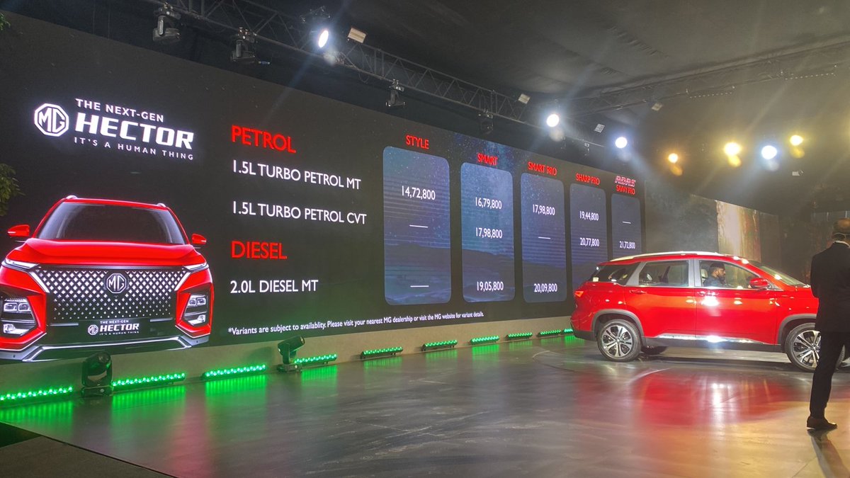 ExpressDrives's tweet photo. Next-Gen MG Hector will be available from today
@AEMotorShow #AutoExpo2023 #AutoExpowithFE https://t.co/6m9xziyBMp