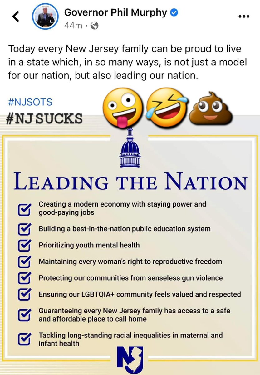 fight4newjersey's tweet photo. Lmao come on now #taxedtoomuch #nofreedom #murphysucks https://t.co/0MGE4SrZMp