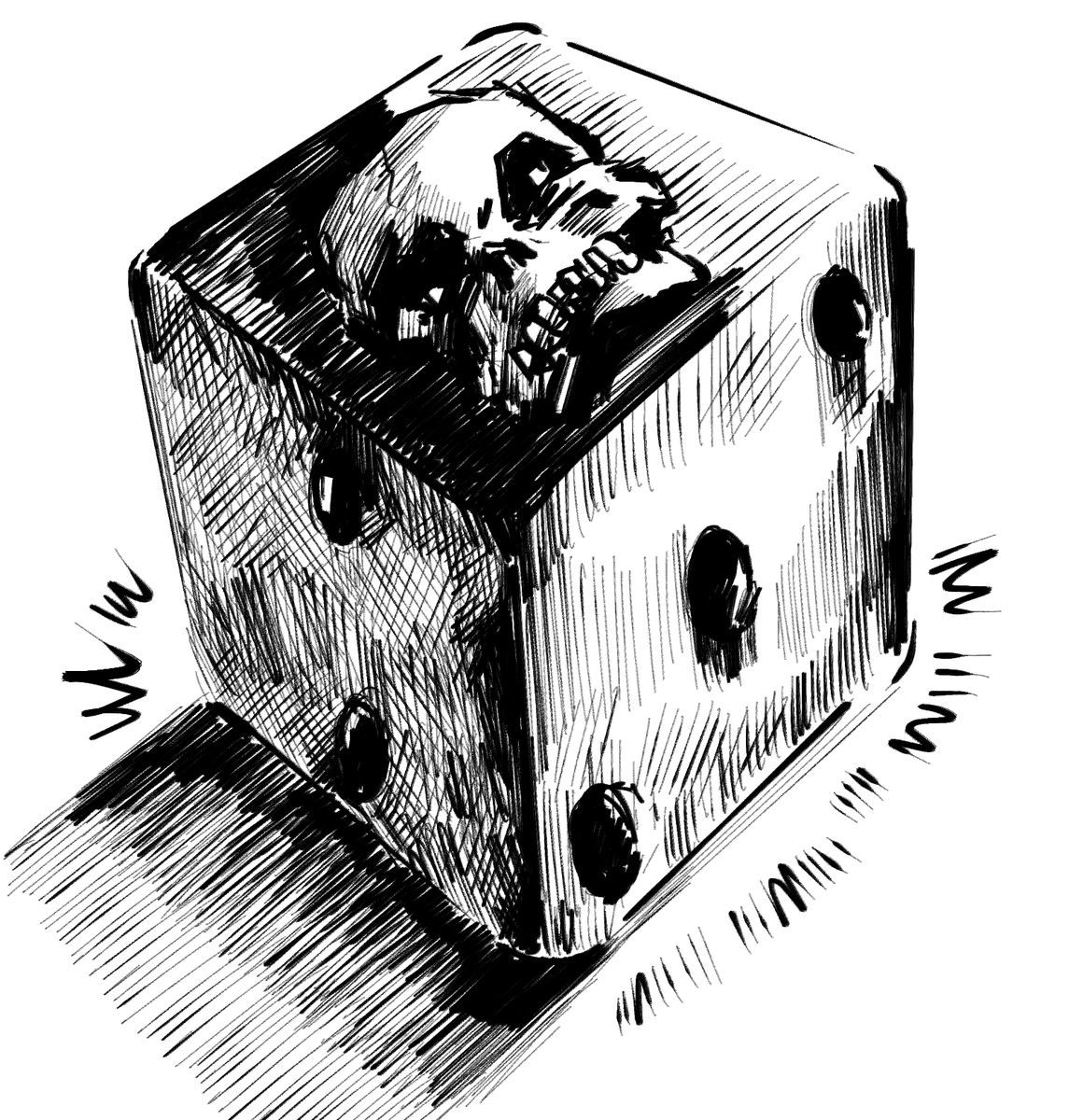 ManilaPCGaming's tweet photo. Rolling a 1 in #TinyD6 💀💀💀 #ttrpg #soloRPG https://t.co/7o6oG0uzc1