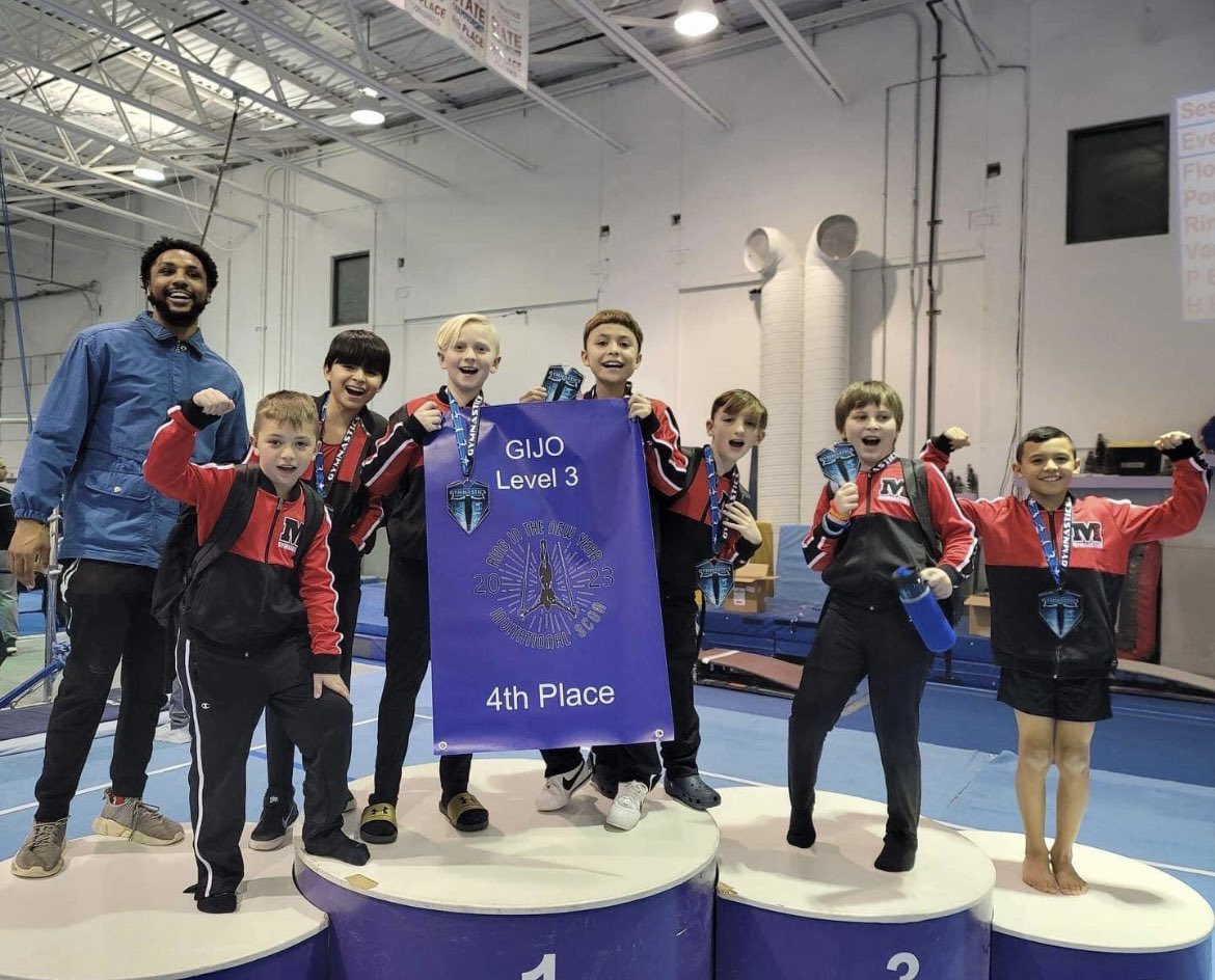 KOMOinc45's tweet photo. Coached wrestling, baseball, and now Gymnastics these boys took 4th at there very first competition EVER!!! And only been practicing for 3 months!!! Only DAWGS on my team!!!! https://t.co/DU30bnVGek