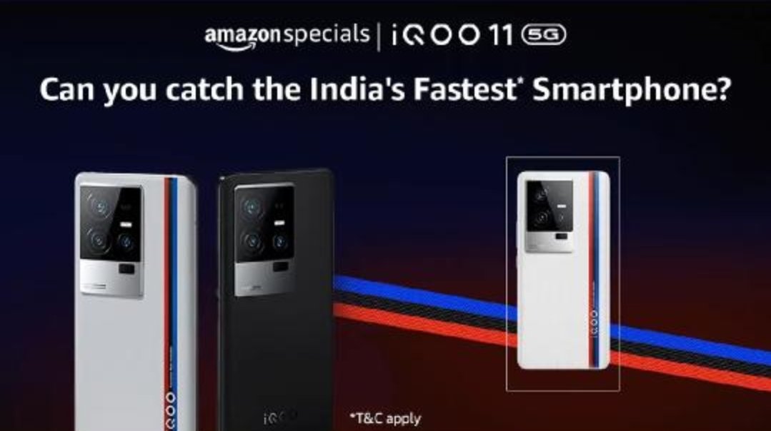 sandhya2074's tweet photo. @amazonIN Caught the India's Fastest Smartphone ❤️
#iQOO115GOnAmazonSpecials
@IqooInd @amazonIN

Participate guys 
@iamsurajSRK
@Rahul_kardam_24 
@singh_satendra6 
@singvarun4 
@Rockpratik07 

Biggest wish to win 🤞😍 https://t.co/VnWHcZLDB5