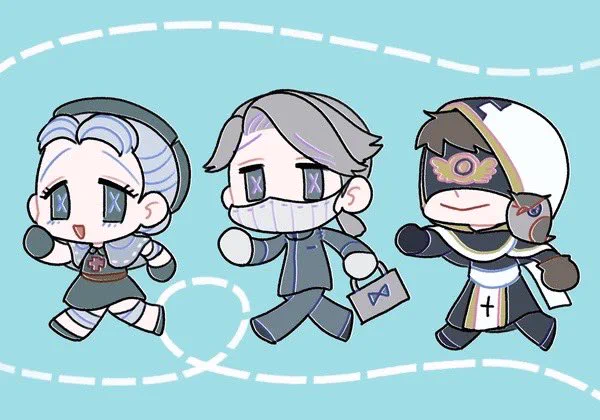だいごで初めて描いたのこれだな 別垢に載せてたやつ……最初期よく使ってた3人 