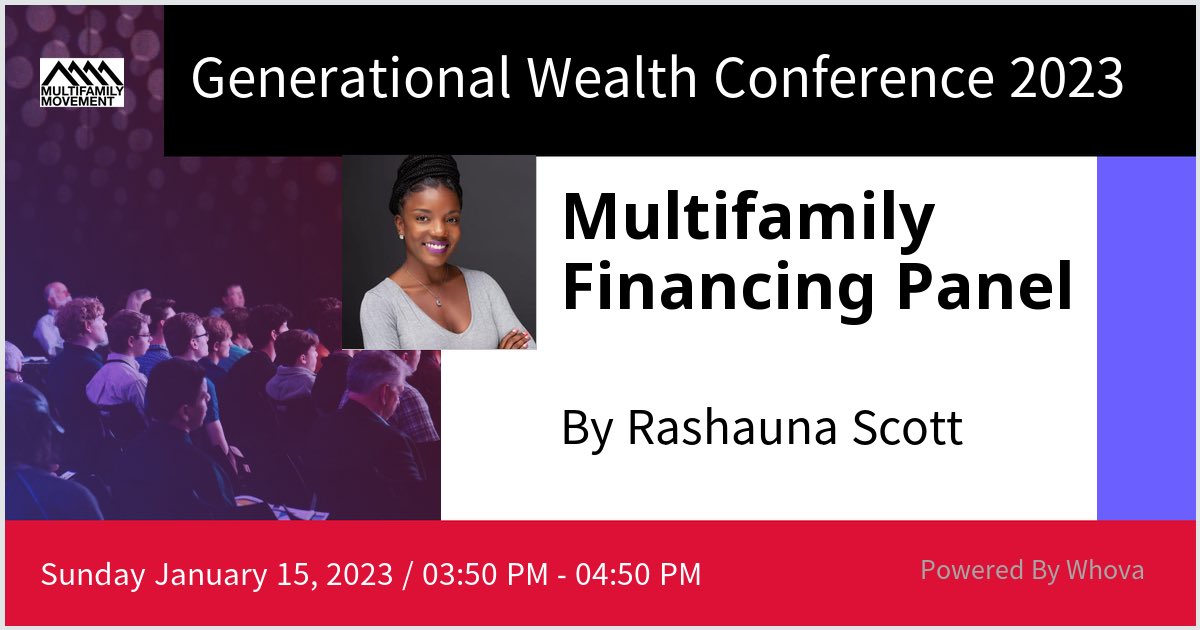 I am speaking at Generational Wealth Conference 2023. Please check out my talk if you're attending the event! #GWC2023 - via #Whova event app