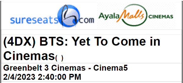 AMIPOWEBO's tweet photo. After 5 hours, secured at last!
#BTSYetToComeinCinemas https://t.co/IFaZWpu7cZ