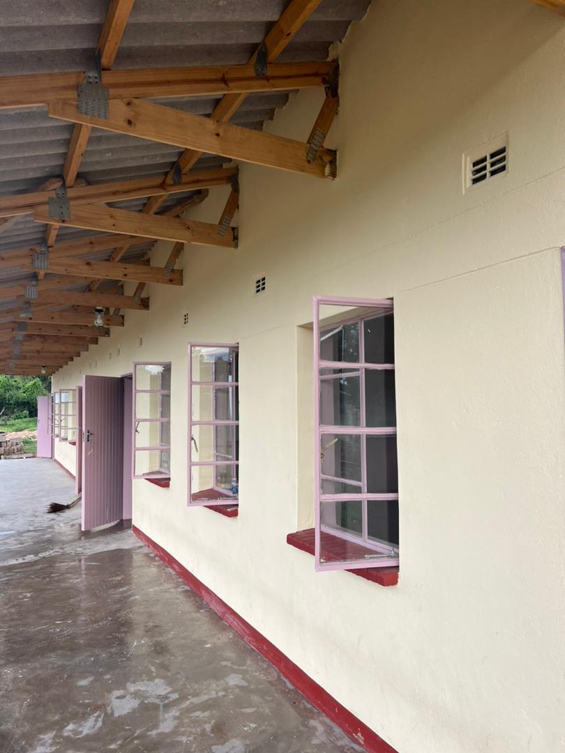 freemanchari's tweet photo. Masibinta. Ceiling &amp; electricity done. Chairs &amp; desks should be delivered this week and the students can have this new block to themselves. When we first visited the school in 2021,  there was only 1 block. We are leaving them with 3. From 60 to 180 capacity @CitizInitiative https://t.co/ZbmBlqE6PZ