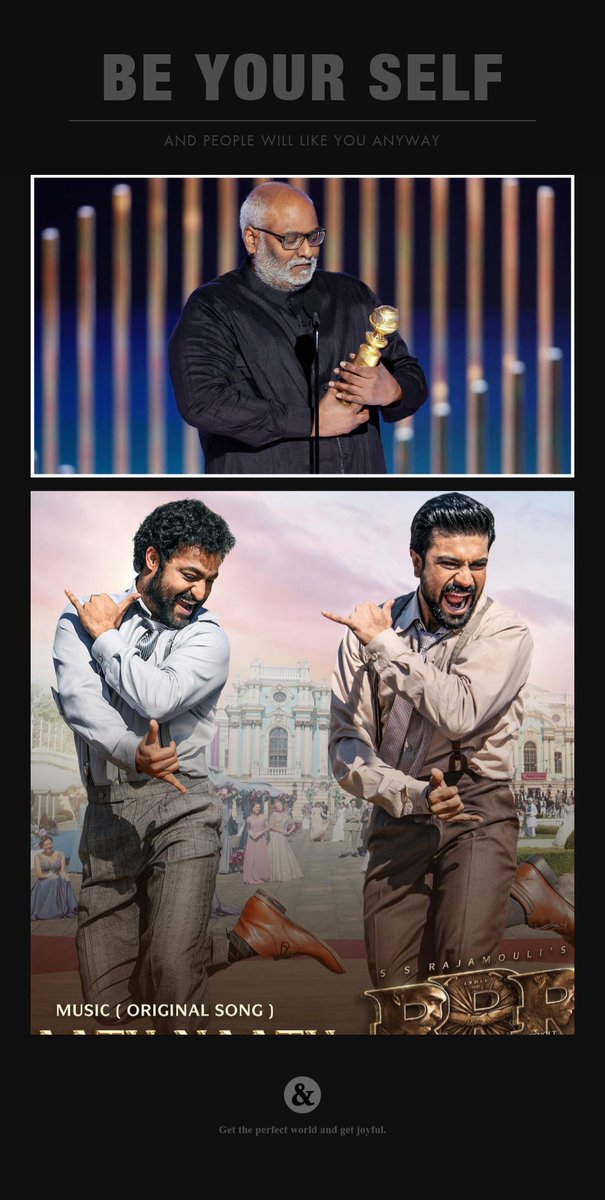 #RRRMovie Congratulations to MM Keeravani.. winning the Golden Globes for Best Original Song beating out stalwarts like Taylor Swift.. Rihanna and Lady Gaga.. Truly a proud moment for Indian Cinema 🇮🇳