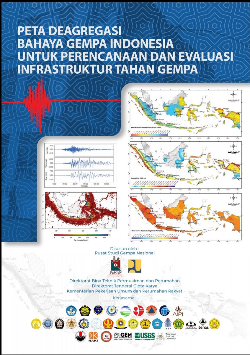 Pusat Studi Gempa Nasional telah menerbitkan Buku Peta Deagregasi Gempa terbaru.. silahkan untuk yang mau mendownload. bit.ly/BukuPetaDeagre… Cc: @BNPB_Indonesia @PRB_BNPB @GeospasialBNPB @DITSIAP_BNPB @widjokongko