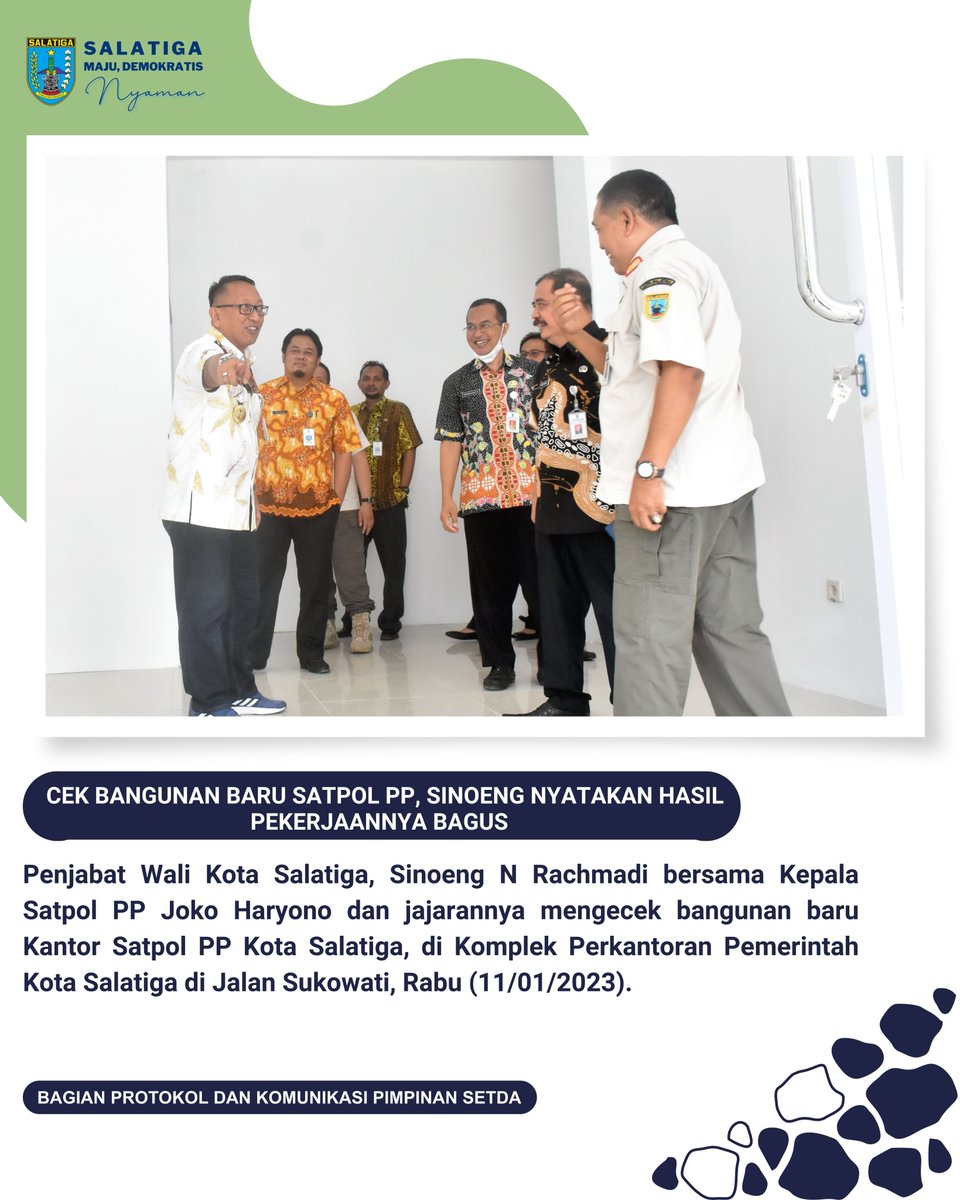HumasSalatiga's tweet photo. @jokowi @ganjarpranowo @TajYasinMZ @Sinoeng69 @POL_PP_SALATIGA @satpolpp_jateng #salatiga #pjwalikota #gedungbaru #satpolhumanis #satpolpp https://t.co/RhDy2a2yGE